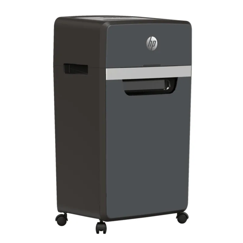 Pro Papierversnipperaars 24CC - Professionele shredder - P-4 / DIN 66399 - Papier, kredietkaarten, paperclips, nietjes - 30 Liter - Dark Basalt de HP en Noir – photo produit