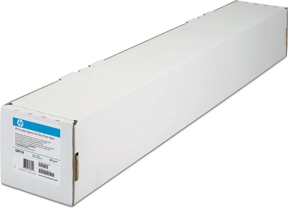 Q1430A rol fotopapier 1524mmx30.5m van HP in Bruin, Wit – productfoto