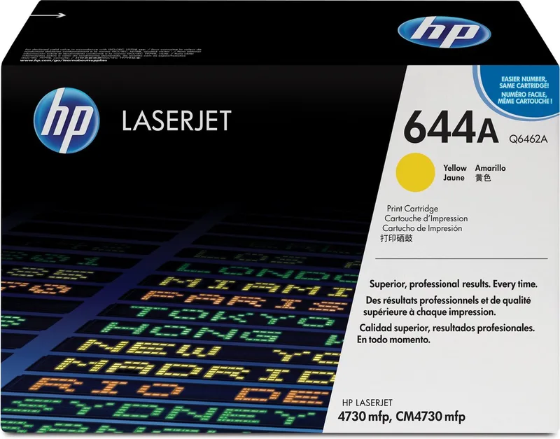 Q6462A - 644A - Toner by HP in Yellow – product photo