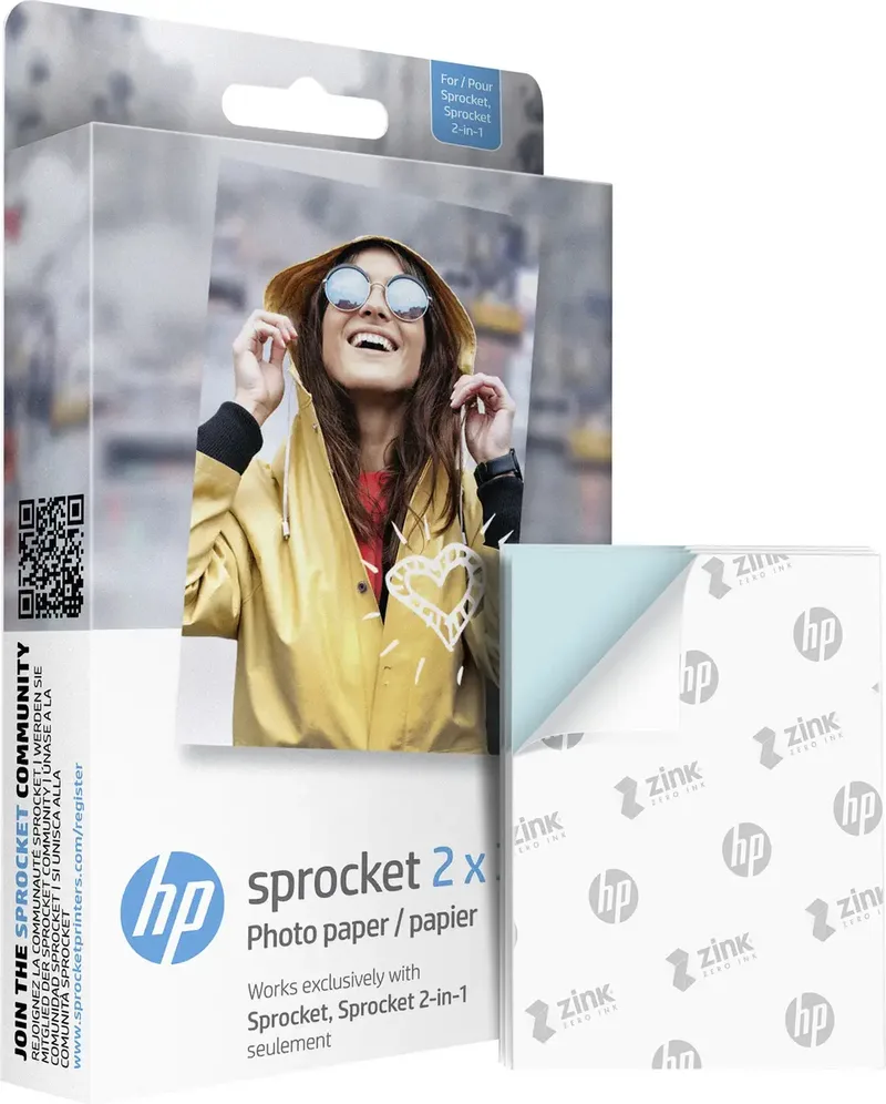 Sprocket Premium Zink Fotopapier 5 x 7,6 cm, 100 Blatt de HP – photo produit