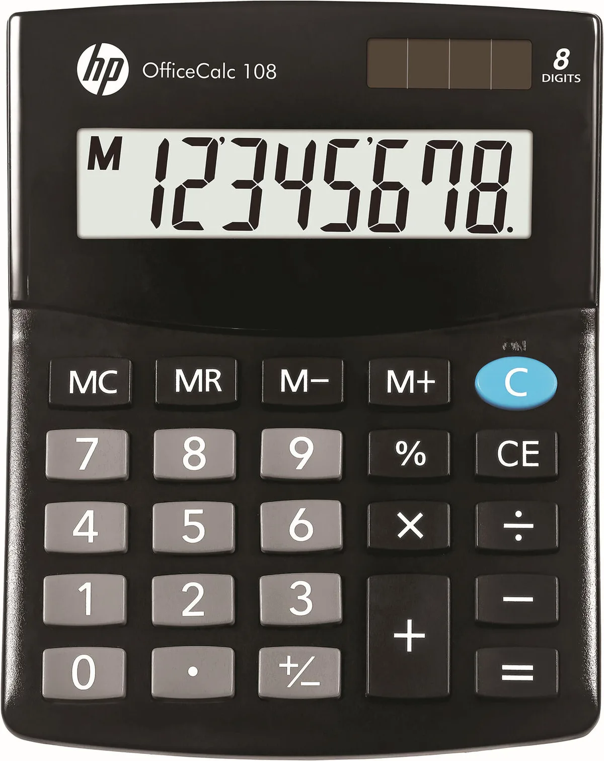 Tischrechner OfficeCalc 108 schwarz van HP – productfoto