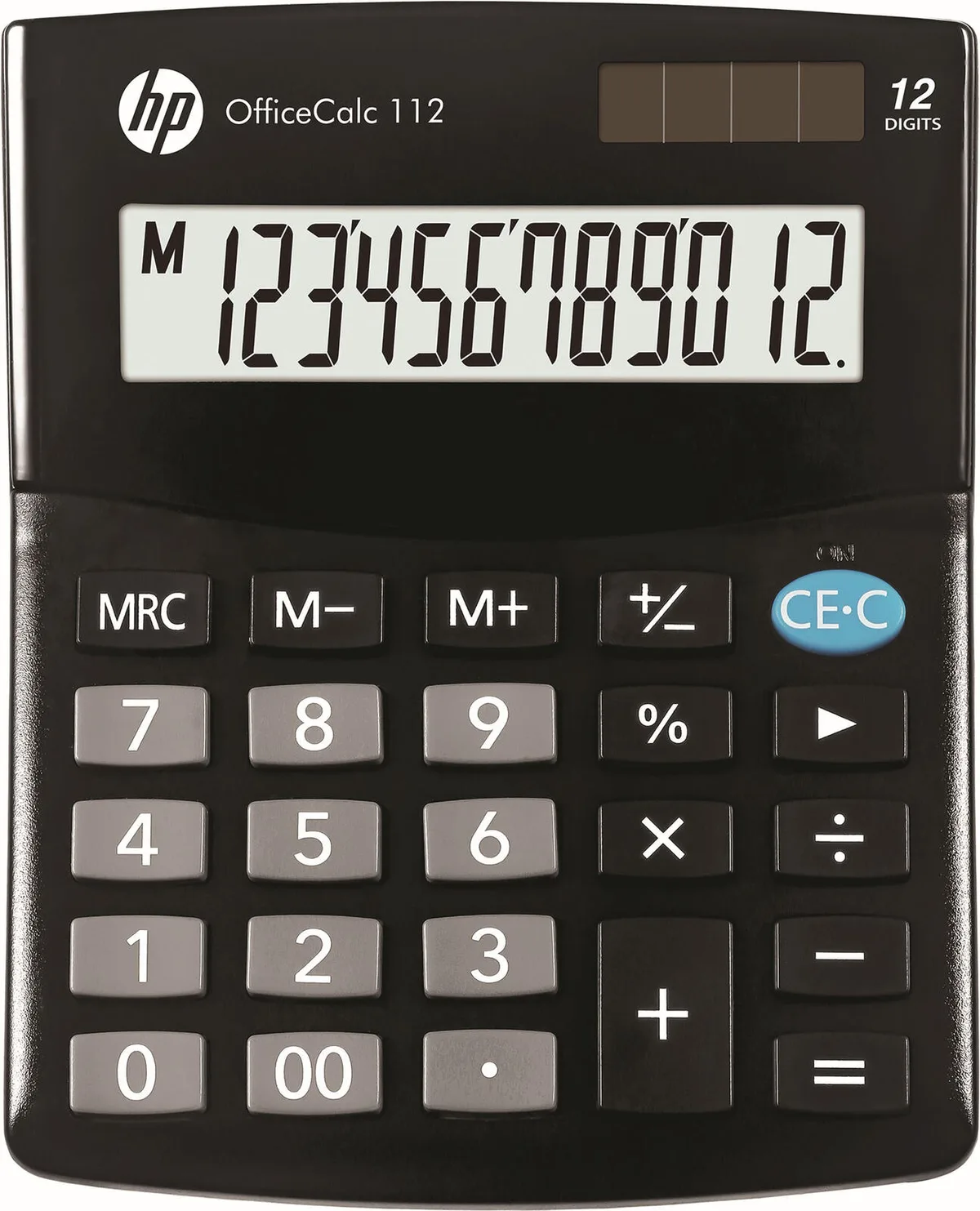 Tischrechner OfficeCalc 112 schwarz van HP – productfoto
