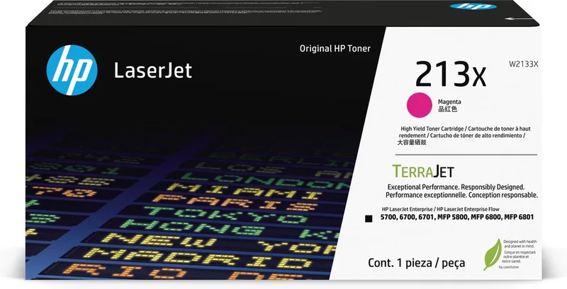 Toner 213X W2133X bis zu 6.000 Seiten by HP in Magenta – product photo