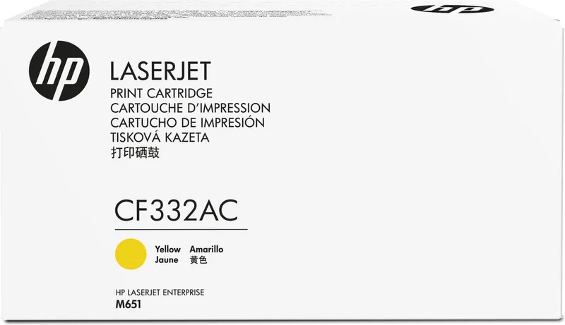 toner 654A CF332AC Origineel1 stuk(s) by HP in Yellow – product photo