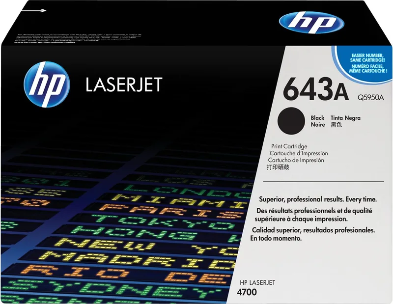 Toner HP 643A Black van HP in Zwart – productfoto