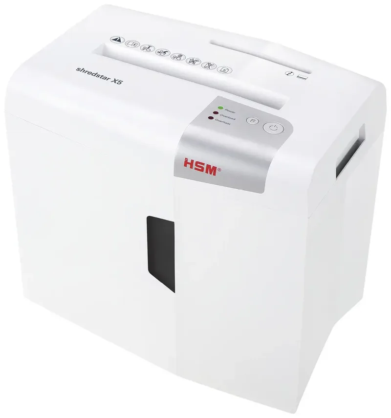 shredstar X5 Aktenvernichter 5 Blatt Partikelschnitt 4.5 x 30 mm P-4 18 l Vernichtet auch CDs, DVDs, Kreditkarten de HSM – photo produit