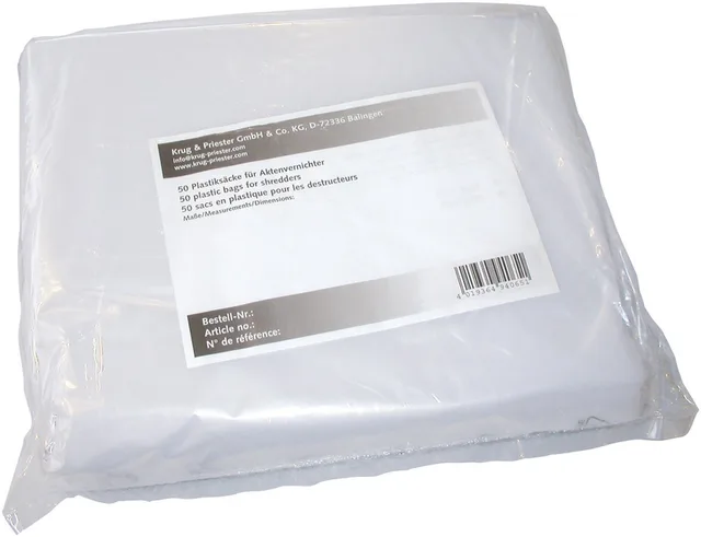 Aktenvernichter-Auffangbeutel Einwegplastiksack 2465 XXL / 2501-3 / 2602-4 / 2102-4 / 3802
