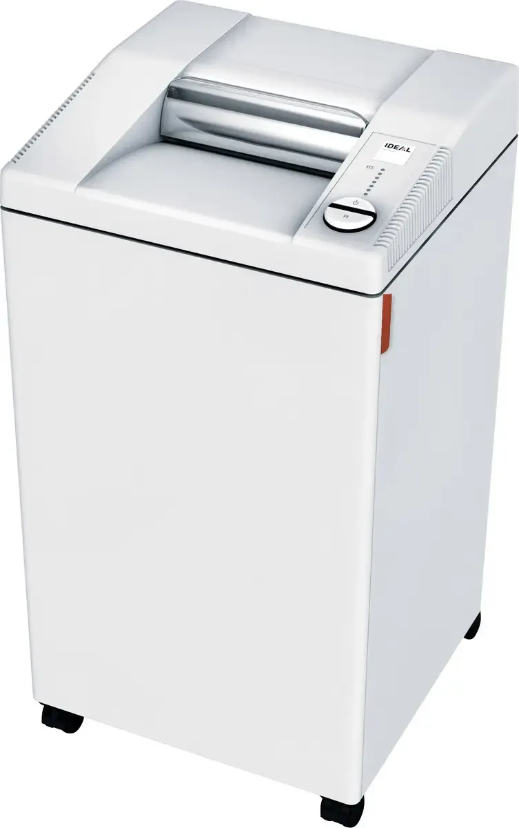 Office 2604 CC 2x15 Aktenvernichter 15 Blatt Partikelschnitt 2 x 15 mm P-5 100 l Vernichtet auch Büroklammern, Heftklammern, Kreditkarte van IDEAL – productfoto