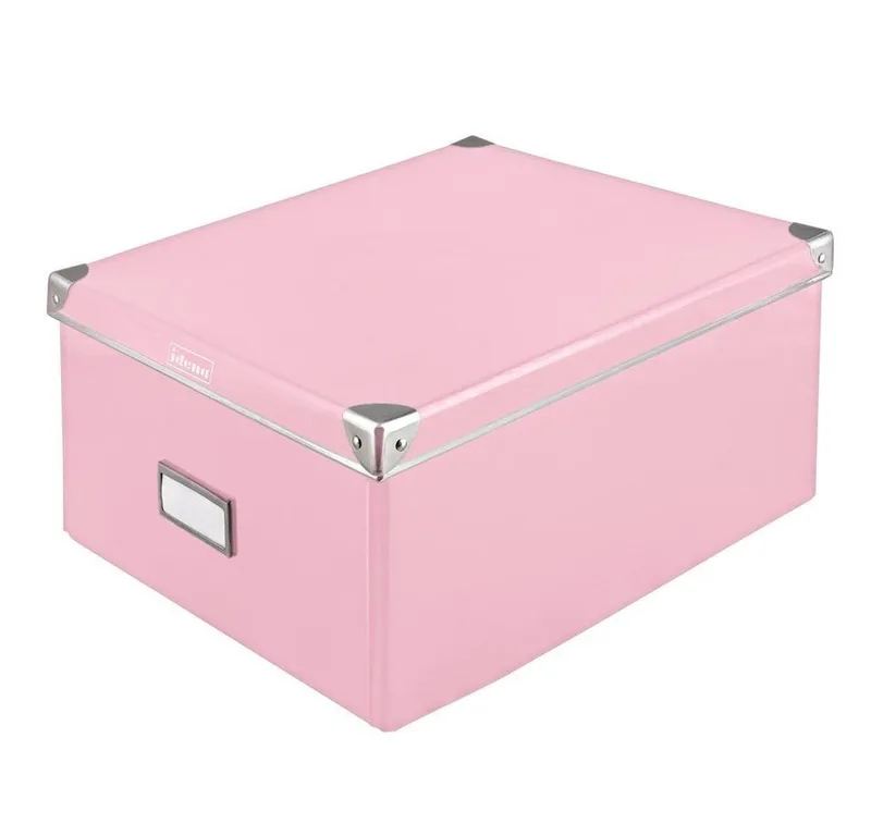 Aufbewahrungsbox mit Deckel 36 x 28,2 x 17 cm pink by Idena in Pink – product photo