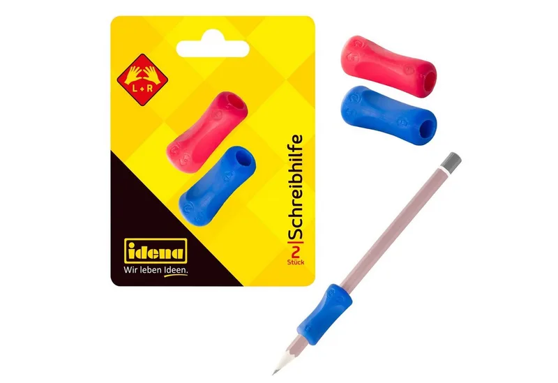 Bleistift Idena Schreibhilfe 2er blau pink van Idena in Blauw, Meerkleurig, Rood – productfoto