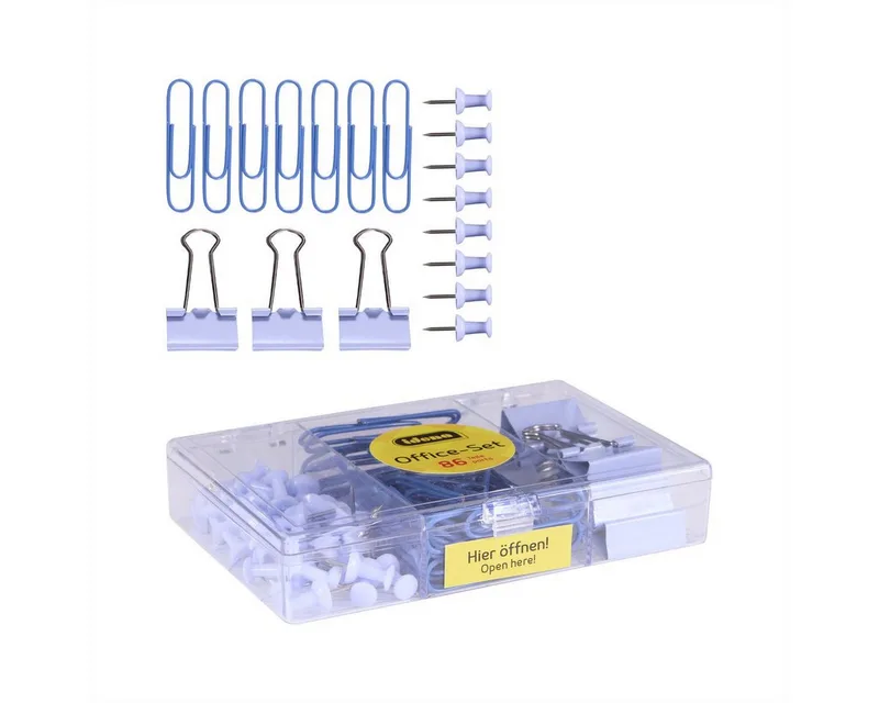 Büroklammer Idena Office Set 86 Teile van Idena in Blauw – productfoto