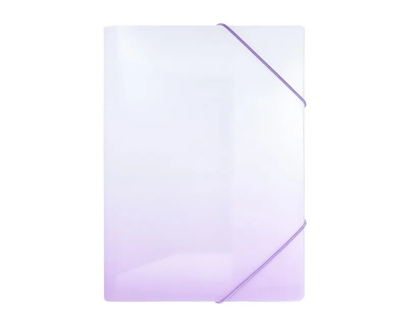 Fächermappe Idena Sammelmappe PP Color Edition weiß/lila DIN A4 mit Gummizug de Idena en Violet – photo produit