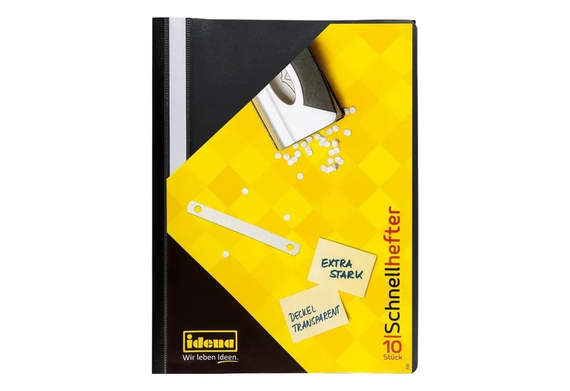 Hefter Idena Schnellhefter A4 PP extra stark van Idena in Zwart – productfoto