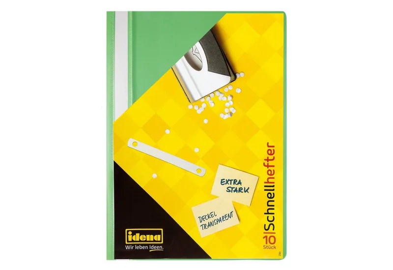 Hefter Idena Schnellhefter A4 PP hellgrün extra stark van Idena in Groen – productfoto