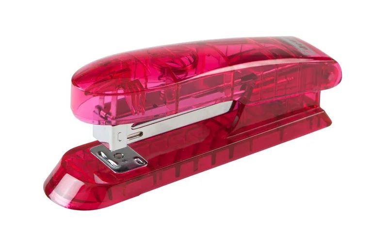 Heftgerät Idena 331120 - Heftgerät, aus Kunststoff, transluzent - rot van Idena – productfoto