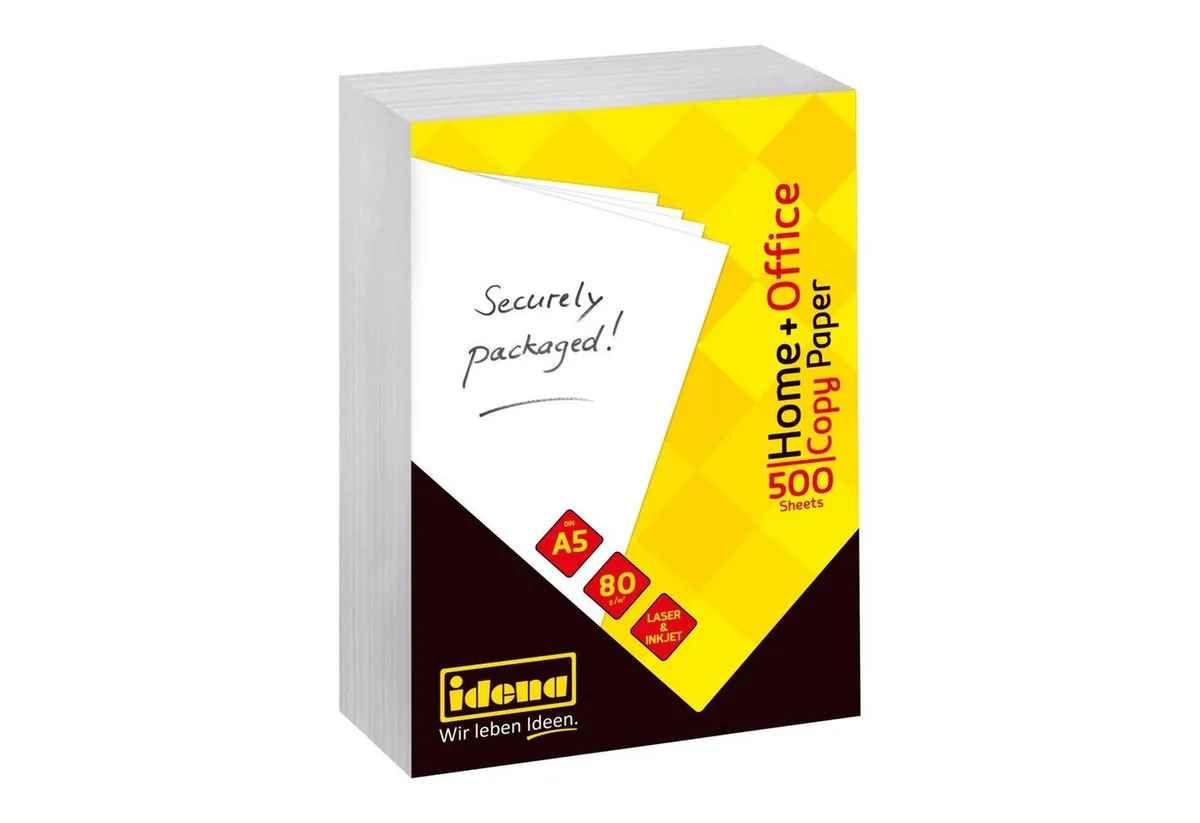 Kopierpapier Idena 10547 - Kopierpapier DIN A5, 500 Blatt, Papierqualität från Idena i Vit – produktbild
