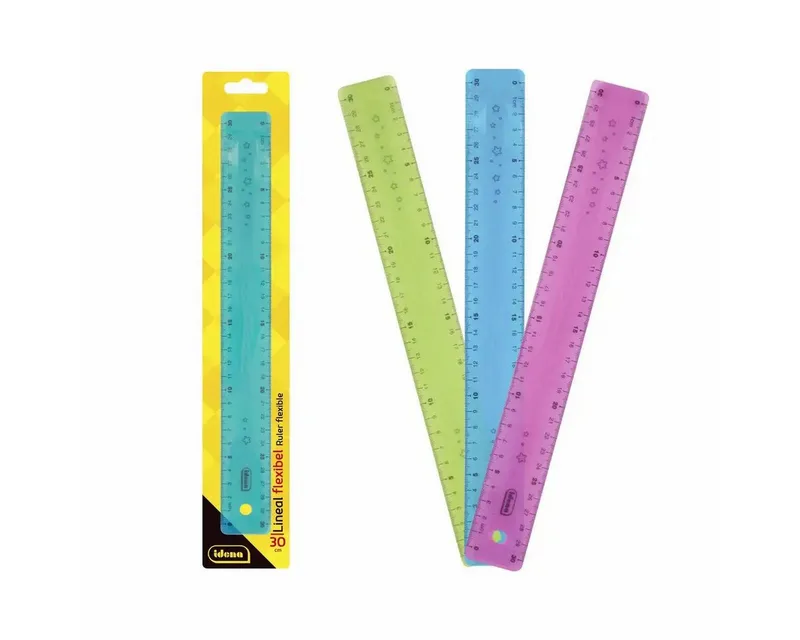 Lineal Idena Lineal PP flexibel 30cm 3fach sortiert by Idena – product photo