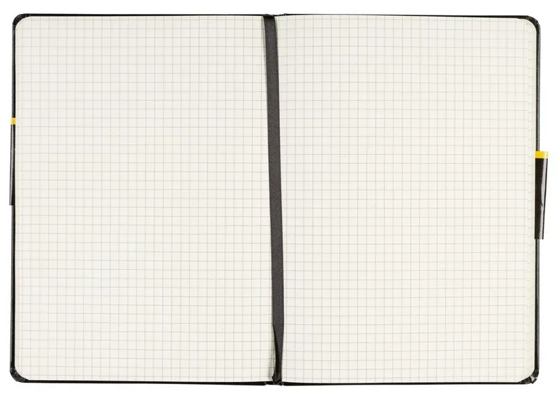 Notizbuch Notizbuch - kariert, DIN A5, Hardcover, 80 g/m² von Idena in Schwarz – Produktfoto 3 von 3