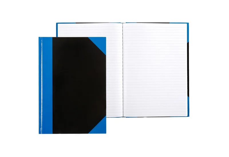 Notizbuch Notizbuch - liniert, DIN A6, Hardcover, 70 g/m² van Idena in Blauw, Zwart – productfoto