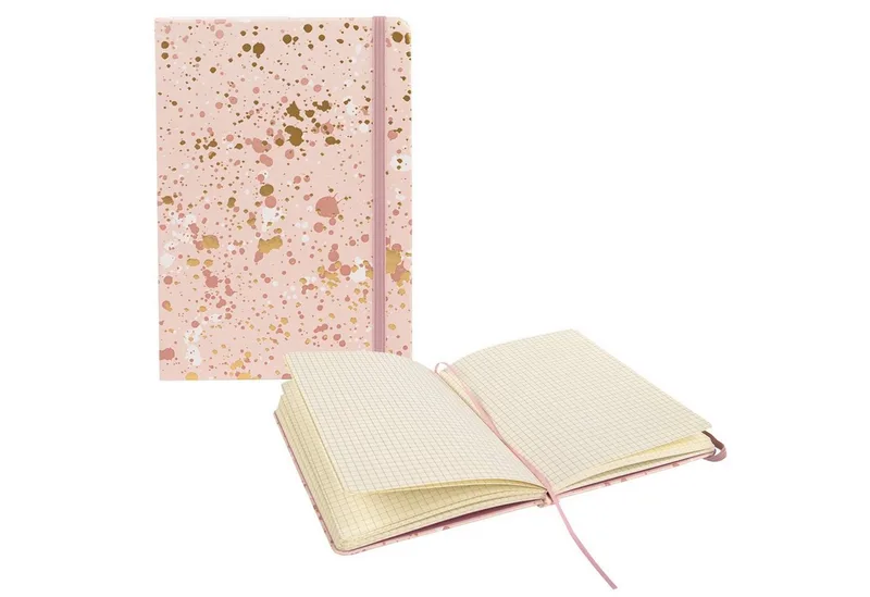 Notizbuch Notizbuch Sparkle Rosé - kariert, 100 g/m² de Idena en Rose – photo produit