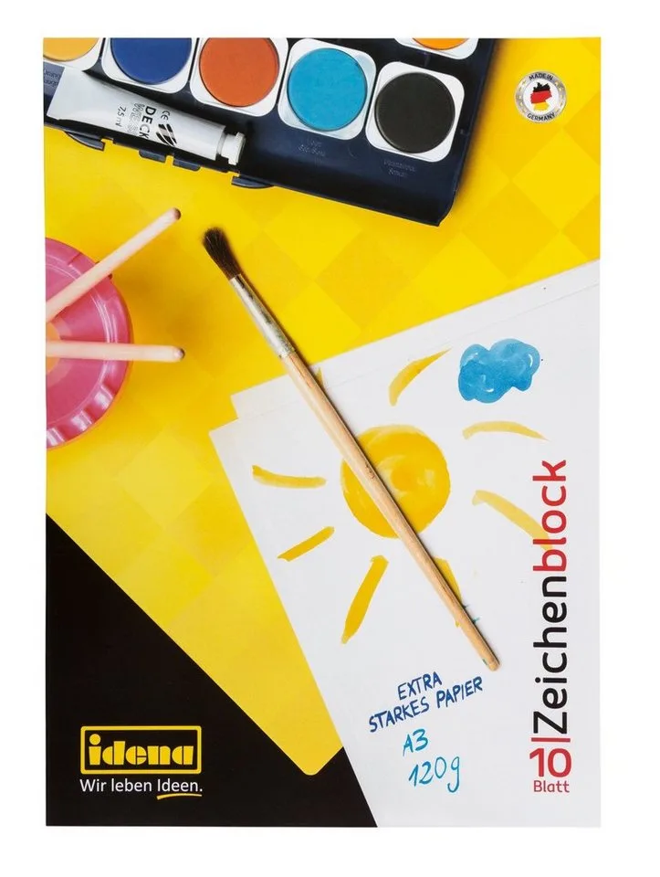 Zeichenblock Zeichenblock - DIN A3, 10 Blatt, 120 g/m² by Idena – product photo