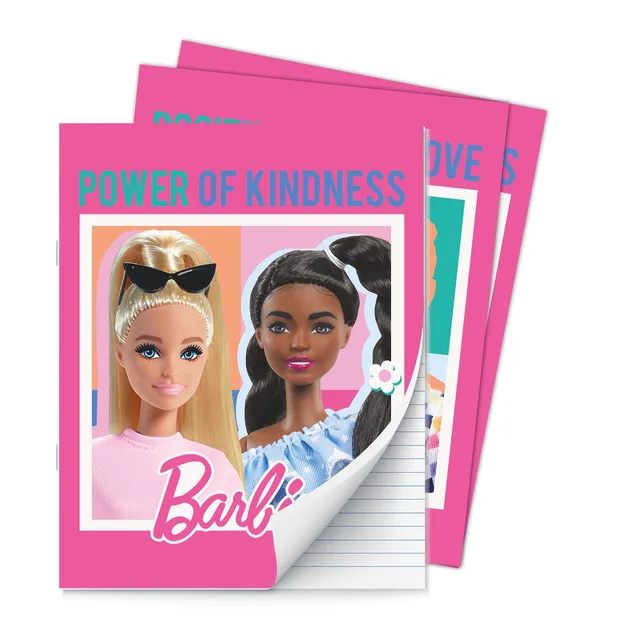 Barbie A5 schrift lijn 3-pack