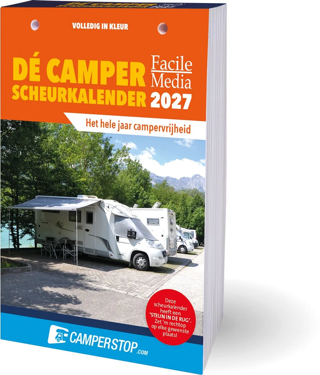 Dé Camper Scheurkalender 2027 fra Interstat i Blå – produktbillede