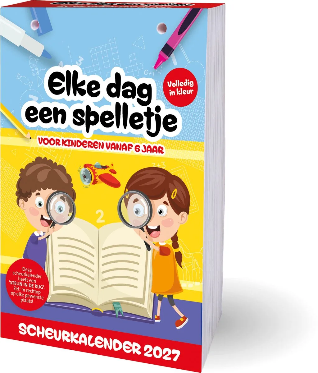 Elke dag een Spelletje Scheurkalender 2027 fra Interstat i Blå – produktbillede