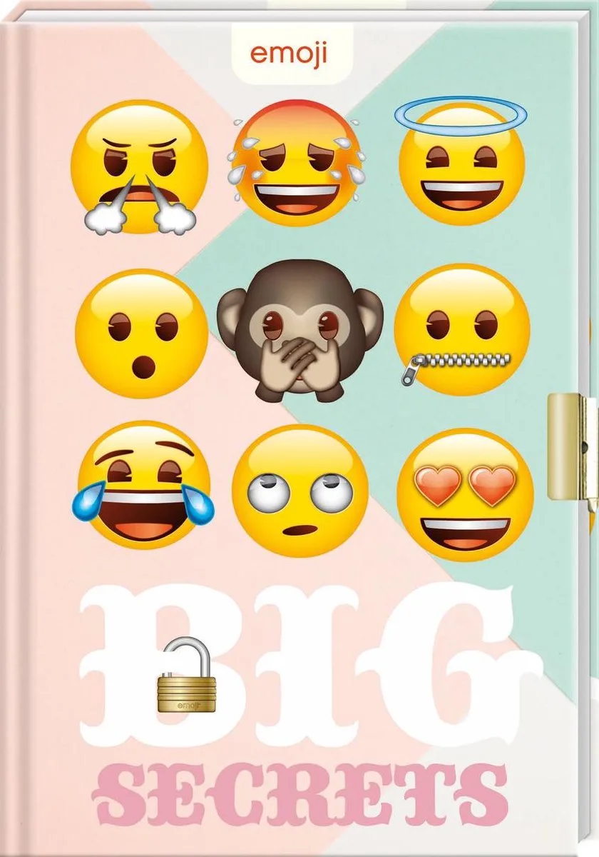Emoji Secrets Dagboek van Interstat in Meerkleurig – productfoto