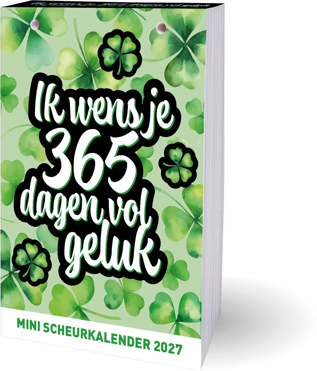 Ik wens je 365 dagen vol geluk mini scheurkalender - 2027 från Interstat i Grön – produktbild