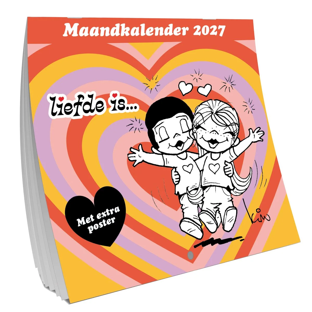 Liefde is Kalender 2027 fra Interstat i Sort – produktbillede