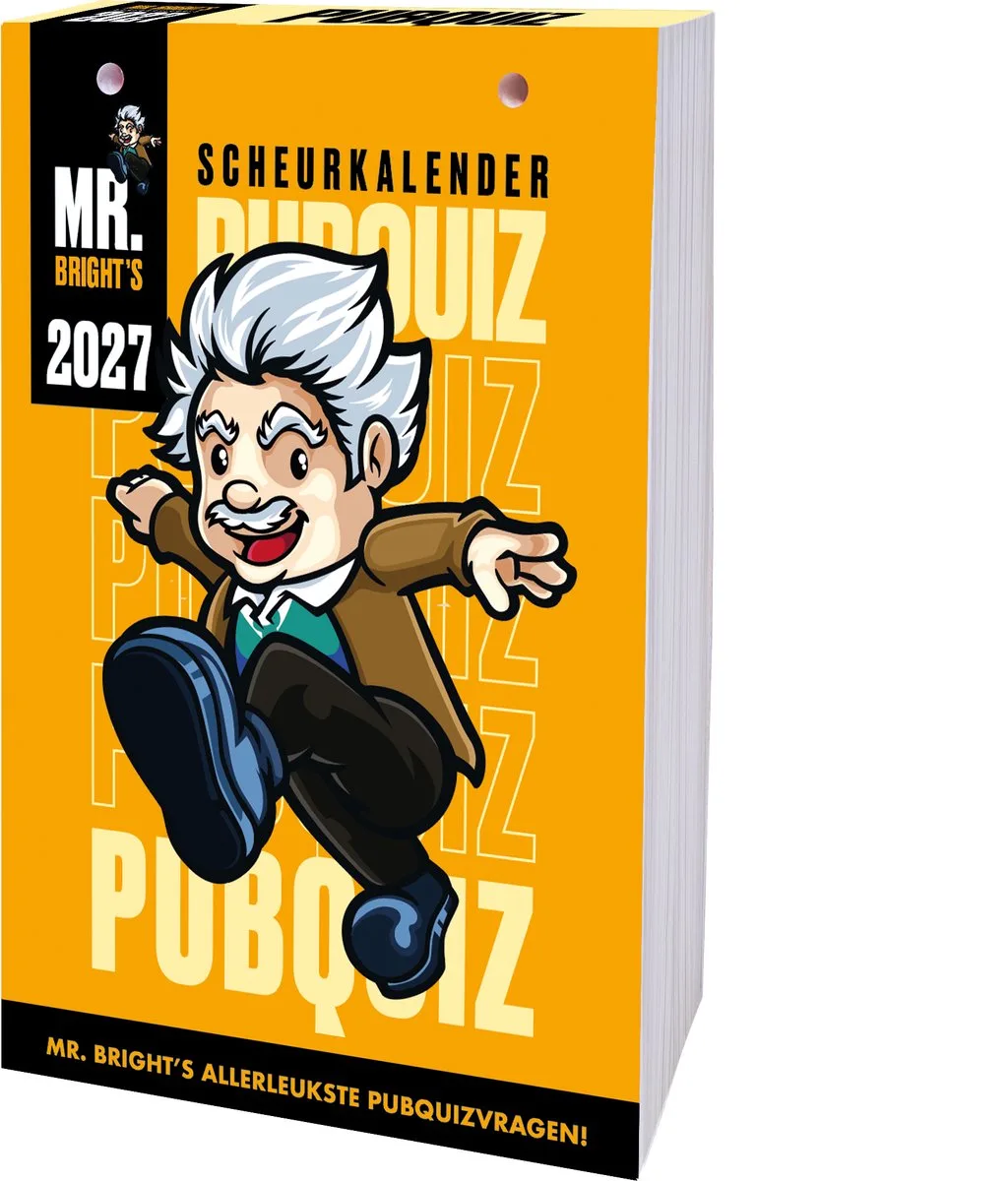 Mr. Bright's Pubquiz Scheurkalender 2027 fra Interstat i Orange – produktbillede