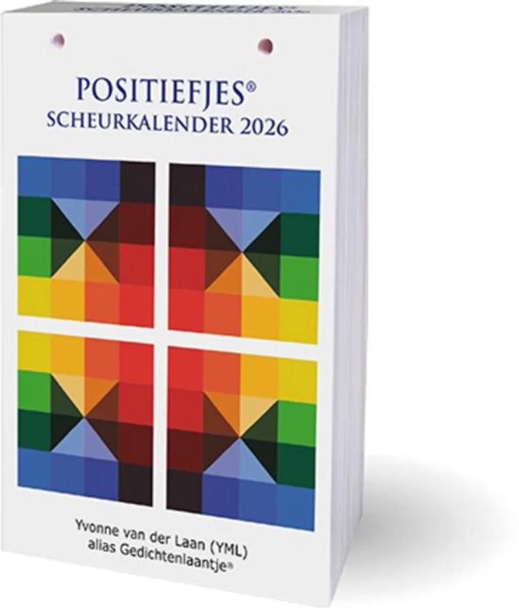 Positiefjes scheurkalender - 2026 de Interstat en Zwart wit – photo produit