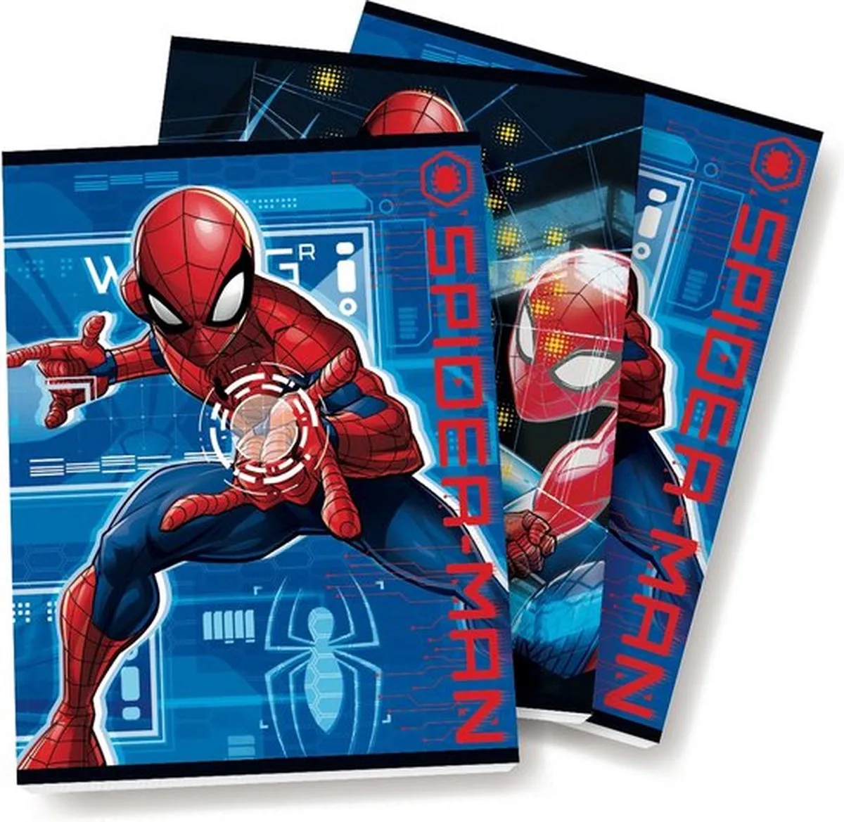 Spider-Man schriften Lijn A5 KLEINE SCHRIFTEN - 3 stuks van Interstat in Meerkleurig – productfoto