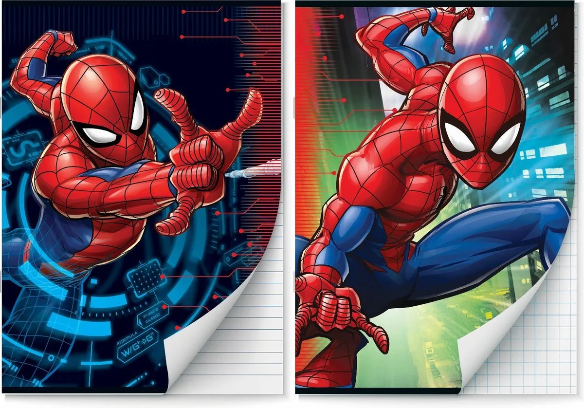 Spider-Man schriften Lijn en Ruit 10 mm A4 - 4 stuks von Interstat in Mehrfarbig – Produktfoto