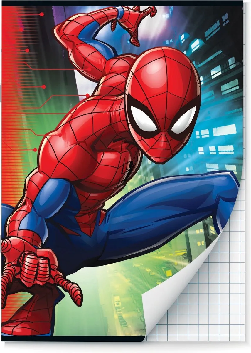 Spider-Man schriften Ruit 10 mm A4 - 2 stuks de Interstat en Multicolore – photo produit