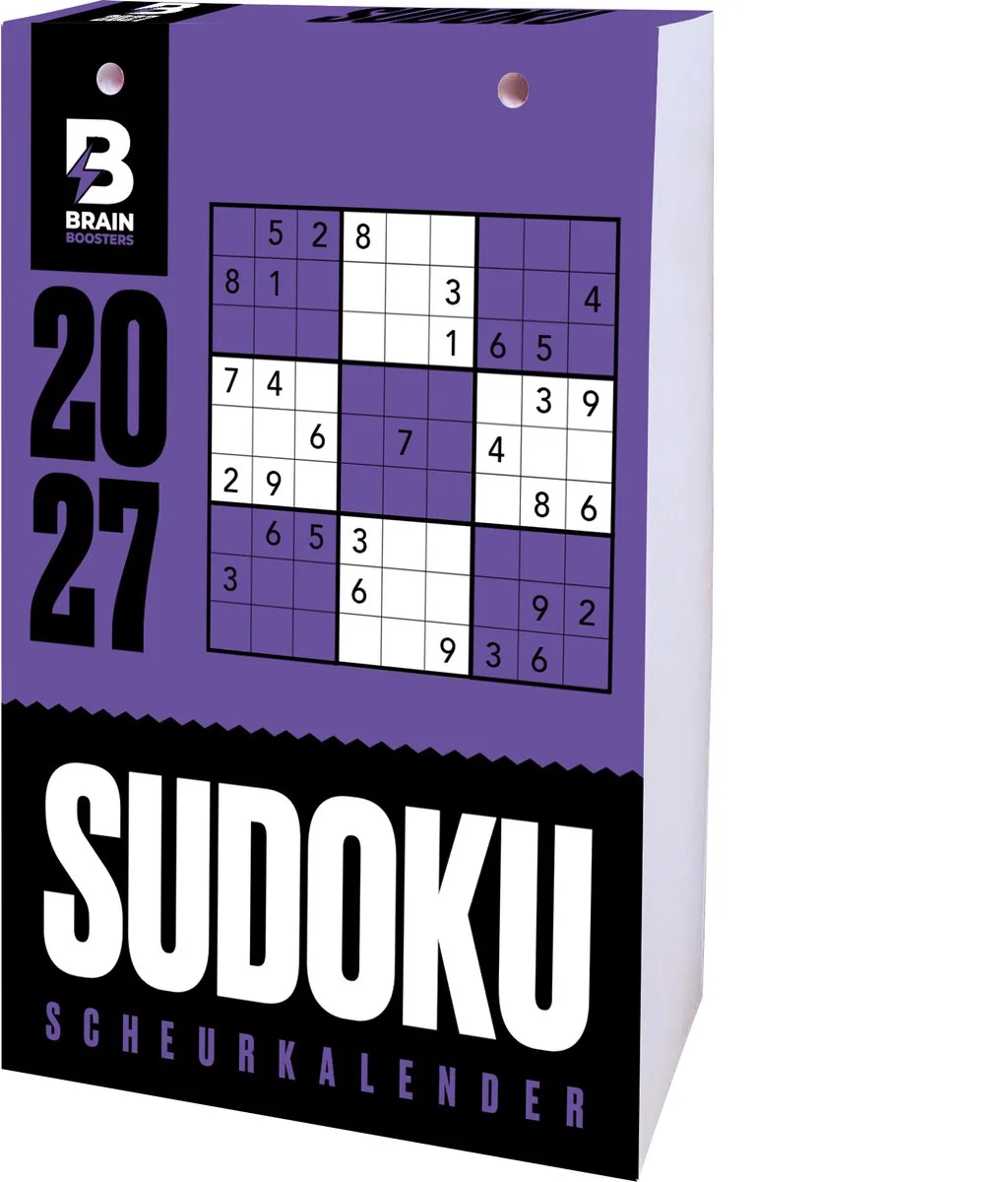 Sudoku Scheurkalender 2027 de Interstat en Violet – photo produit