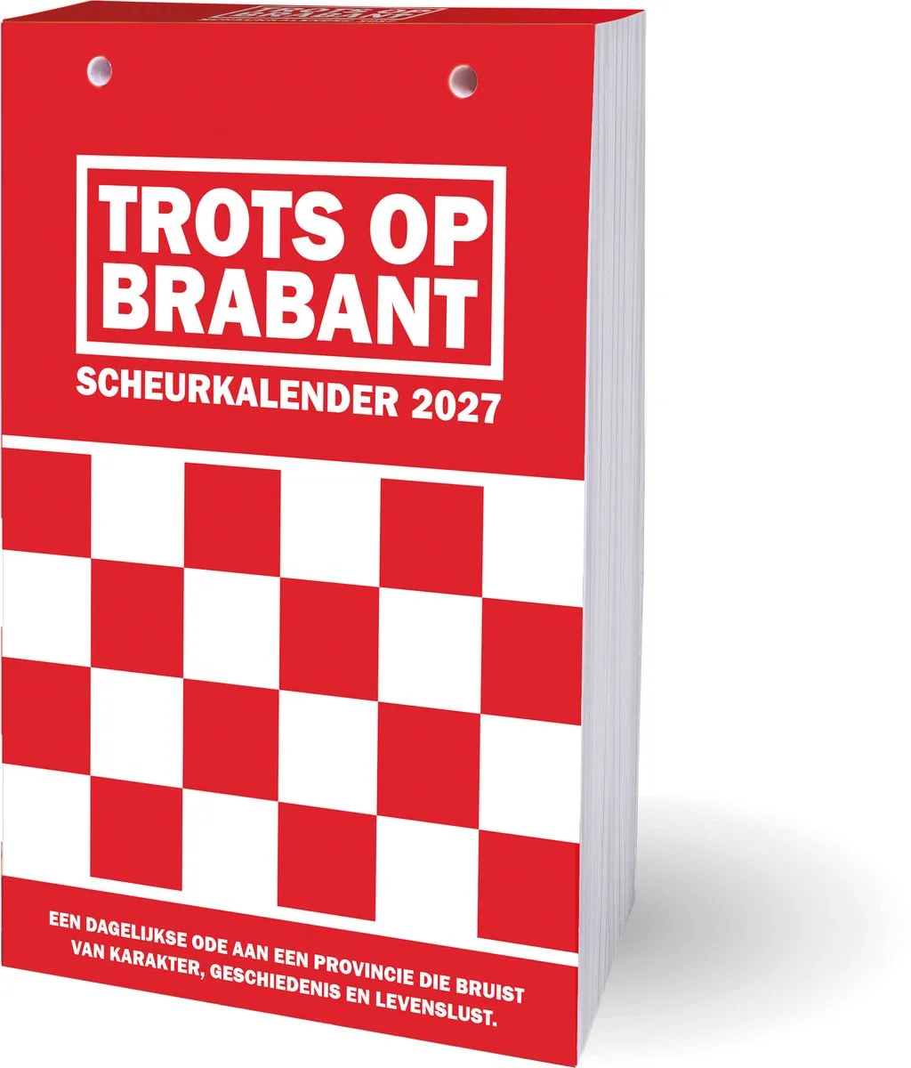 Trots op Brabant scheurkalender 2027 fra Interstat i Rød – produktbillede