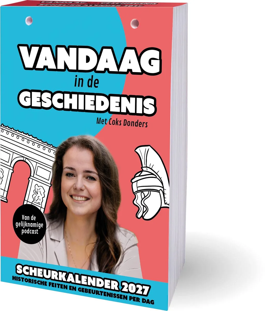 Vandaag in de Geschiedenis Scheurkalender 2027 fra Interstat i Rød – produktbillede