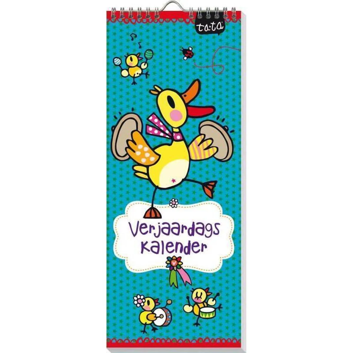 Verjaardagskalender Ta-Ta - Geen jaartal - Ophangbaar - 13 x 33 x 0,6 cm från Interstat i Diverse Kleuren – produktbild