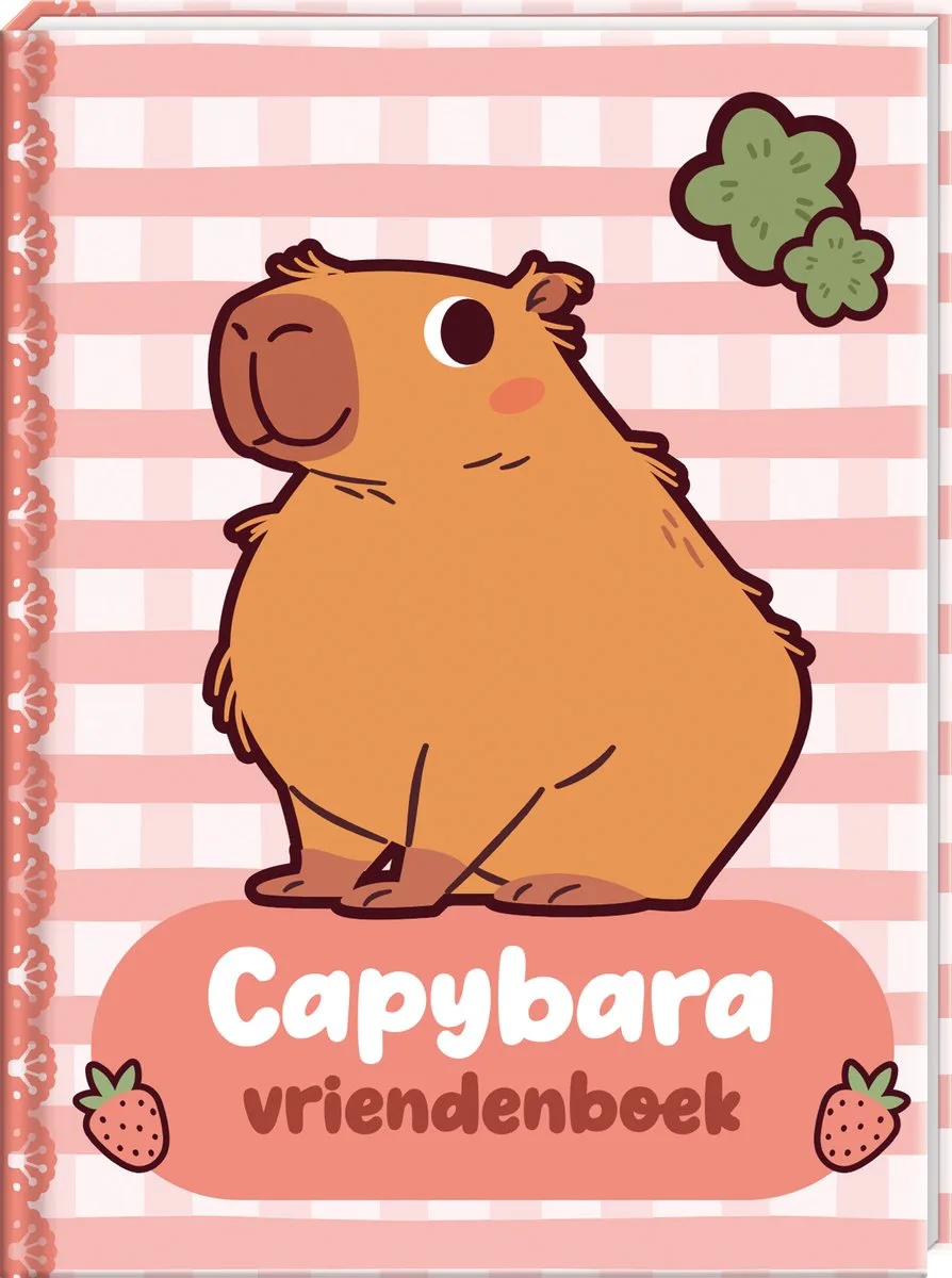 Vriendenboek Capybara - Kinderen - Hardcover - Dieren fra Interstat i Lyserød – produktbillede