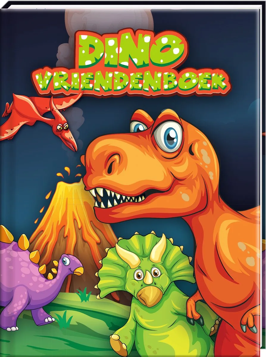 Vriendenboek Dino’s - Boek - Creatief vriendenboek voor kinderen från Interstat i Flerfärgad – produktbild