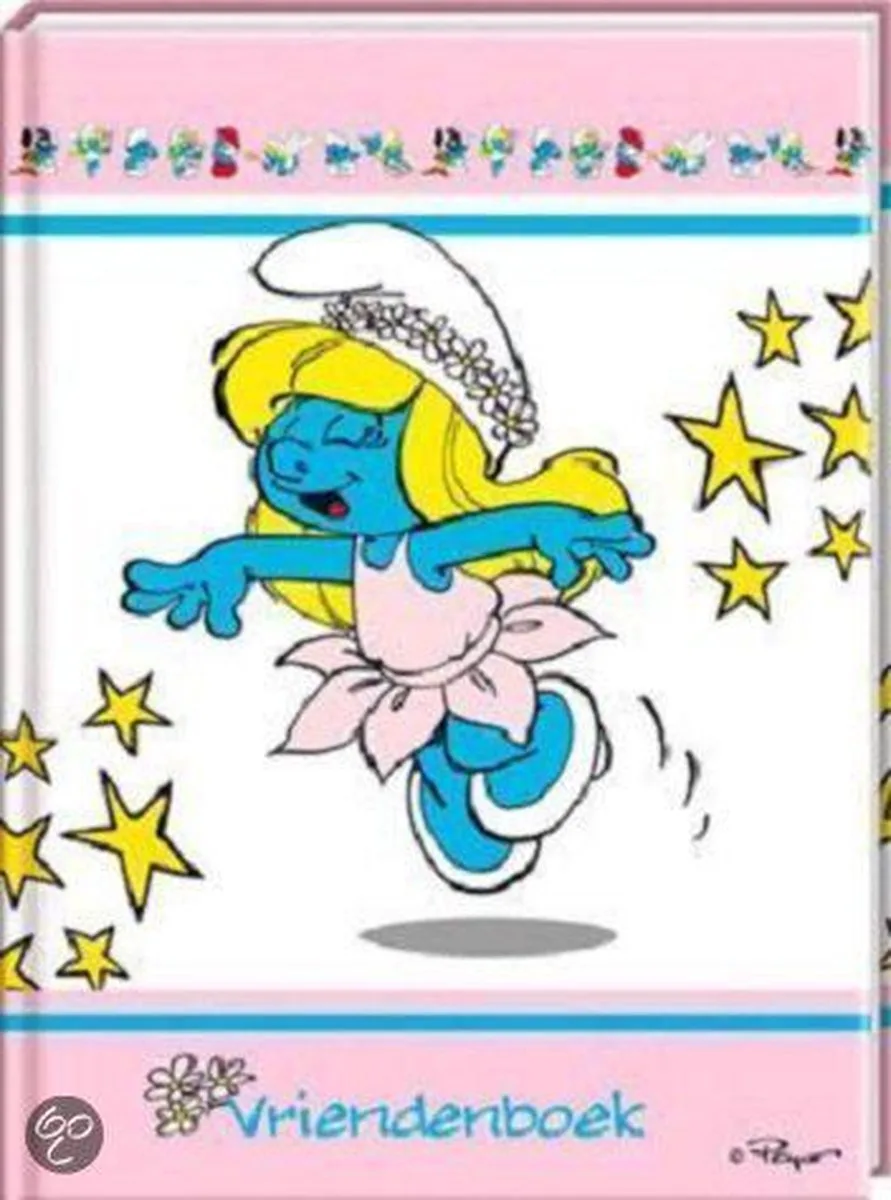 Vriendenboek- Interstat - Smurfen - Kinderen - 14 x 19 cm fra Interstat i Blå – produktbillede