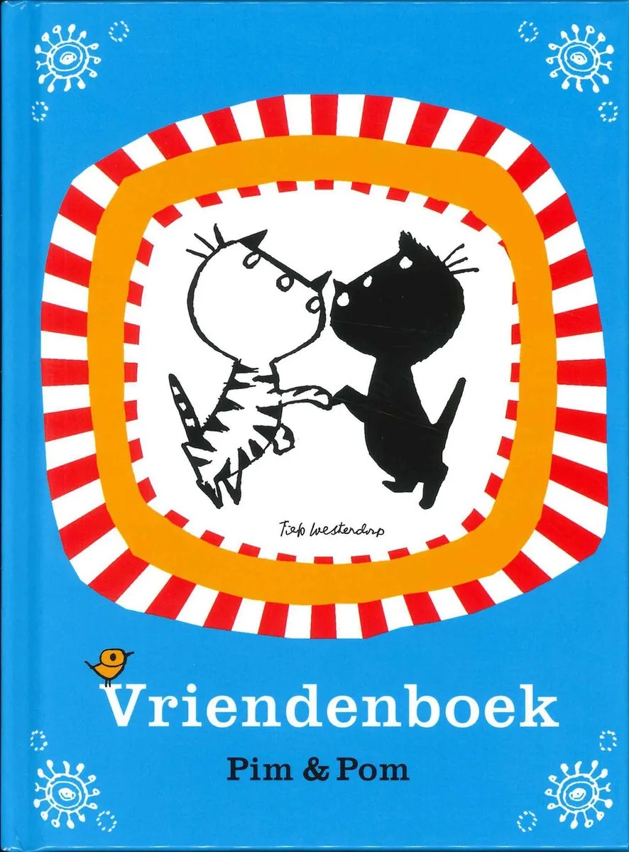 Vriendenboek Pim & Pom fra Interstat i Blå – produktbillede