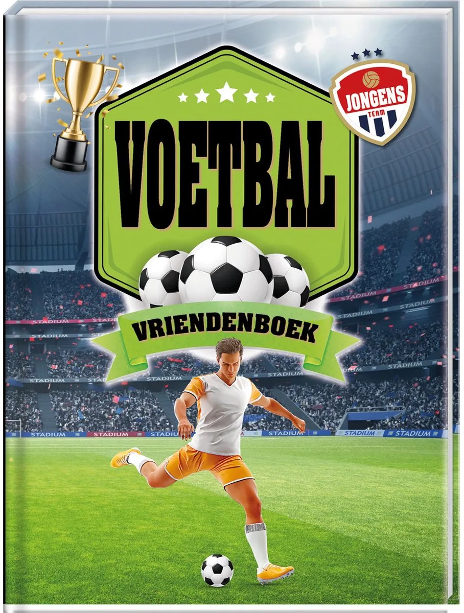Vriendenboek - Voetbal - Jongens fra Interstat i Flerfarvet – produktbillede
