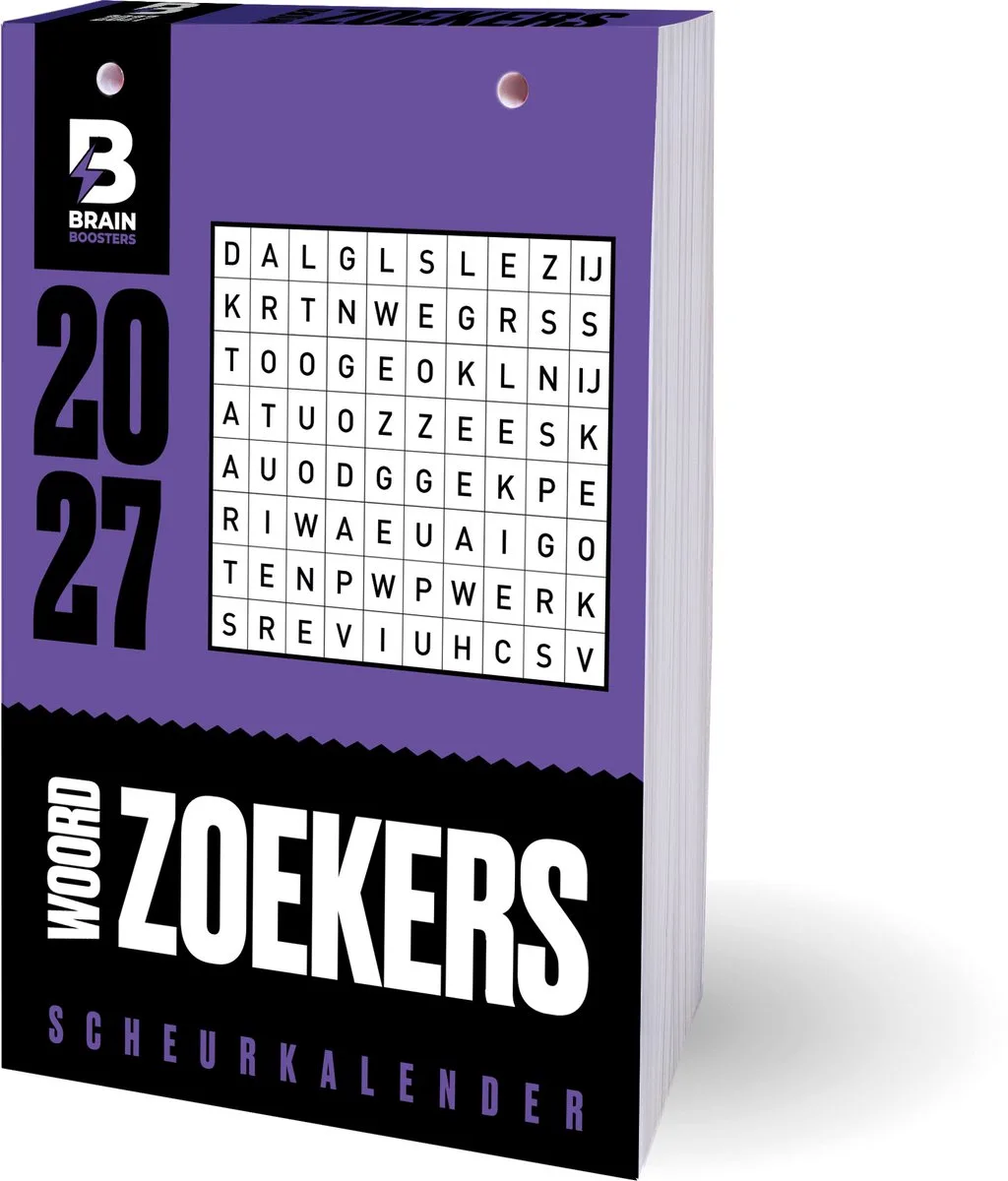 Woordzoekers Scheurkalender 2027 de Interstat en Violet – photo produit