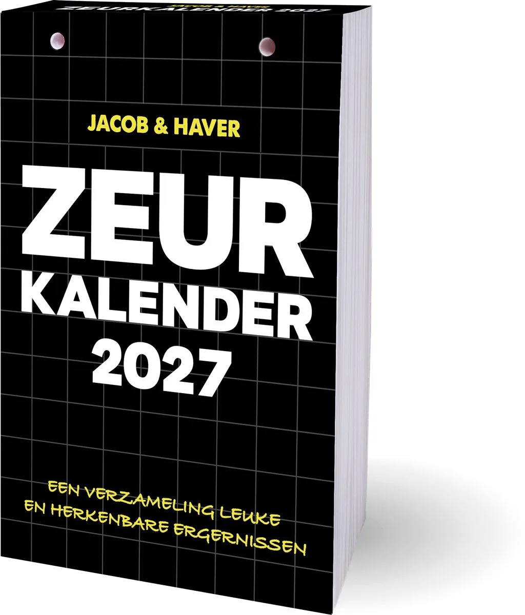 Zeur Scheurkalender 2027 fra Interstat i Gul – produktbillede