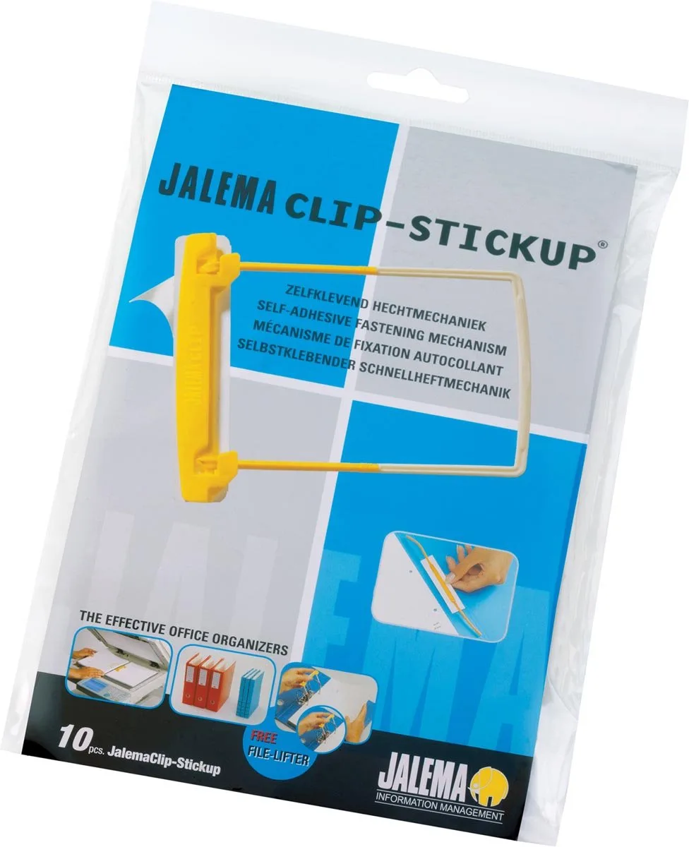 Archiefbeugels Jalema Clip-Stick by Jalema in Yellow – product photo