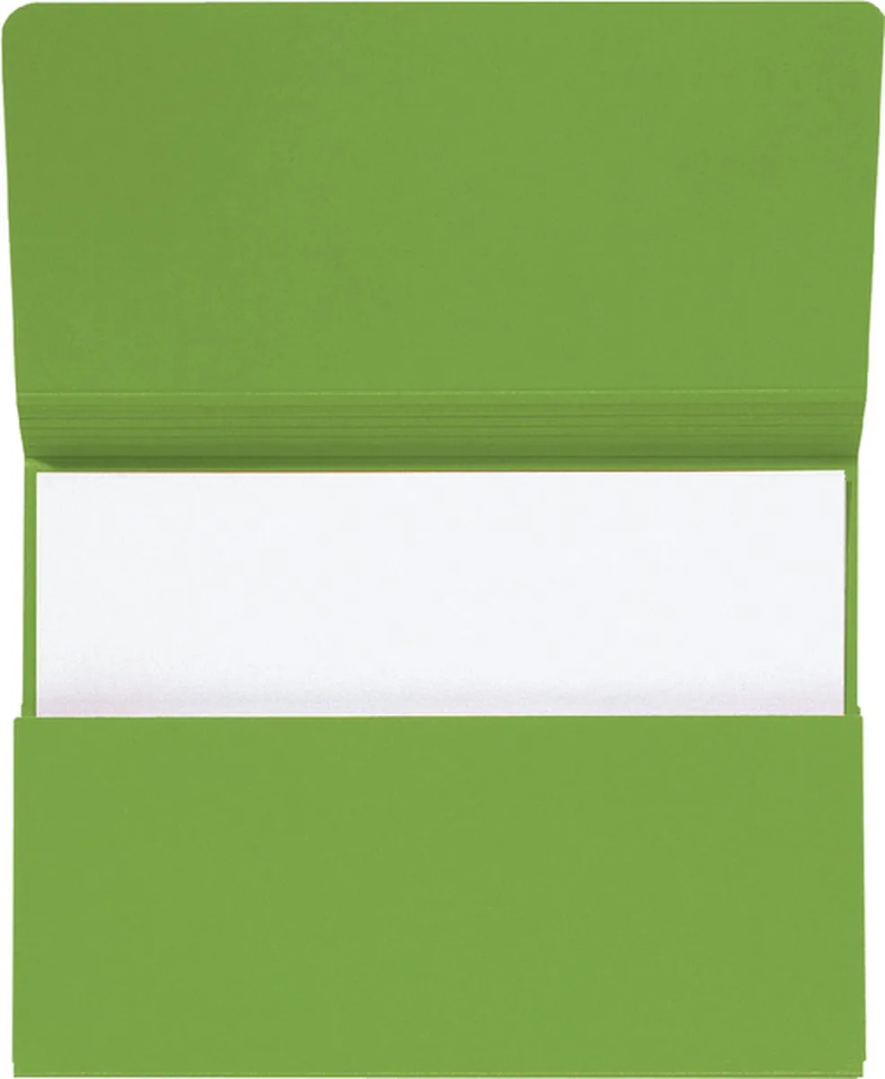 Pocketmap zuurvrij Secolor 1-300 vel, groen,folio (pak 10 stuks) van Jalema in Groen – productfoto