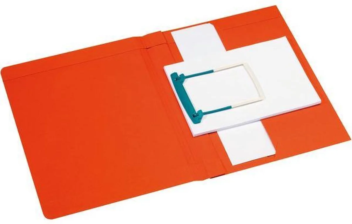 S lor Clipex Plus Snelhechtmap A4, Zuurvrij Karton, 250 vel, (pak 10 stuks) by Jalema in Red – product photo